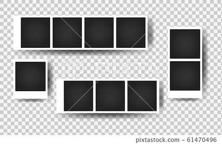 Set of square photo frames.  61470496