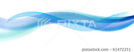 Watercolor illustration of wind, water current... - Stock Illustration ...