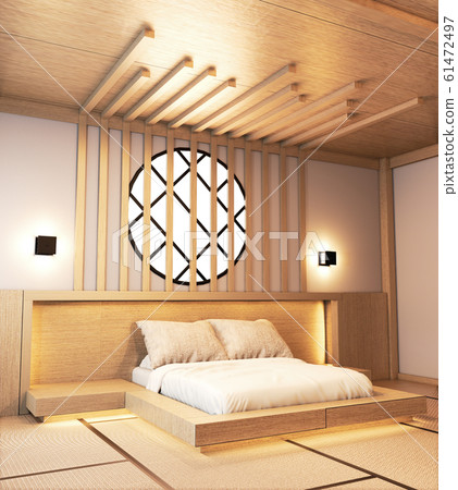 bedroom design japanese wooden with battens and 61472497