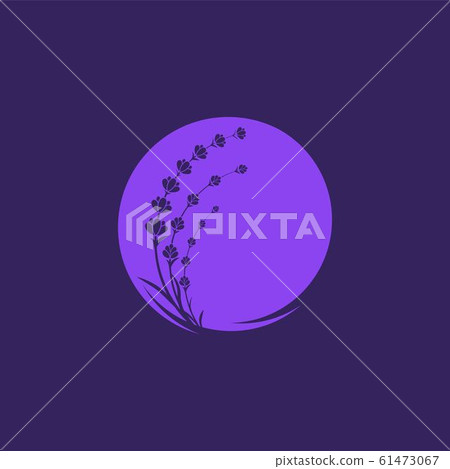 Lavender flower Vector icon illustration 61473067