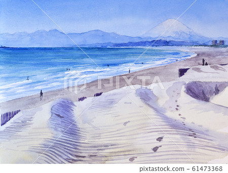 湘南海岸水彩 61473368