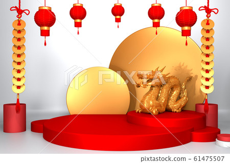 Chinese new year Mock ,up golden abstract Chinese new year Mock ,up golden abstract 61475507