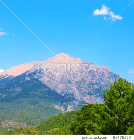 View of the top of Mount Olympus. Turkey Kemer View of the top of Mount Olympus. Turkey Kemer 61476130