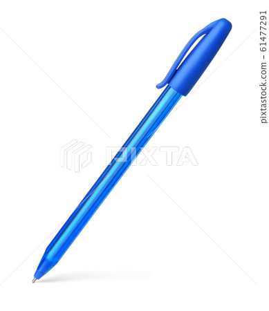 Blue plastic ballpoint pen Blue plastic ballpoint pen 61477291