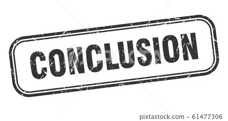 conclusion stamp. conclusion square grunge black 61477306