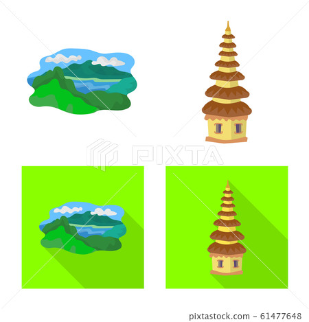 Vector illustration of and travel logo. Set of and traditional stock vector illustration. 61477648