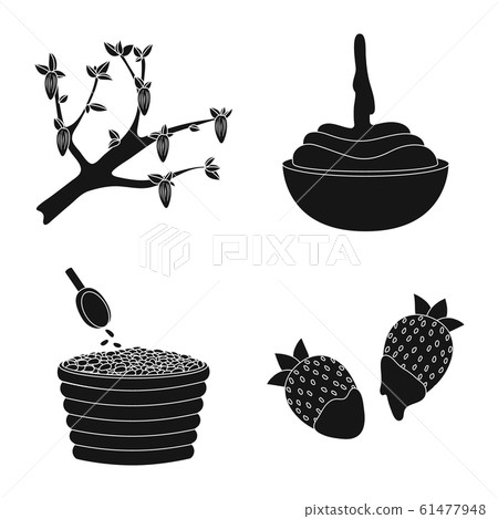 Isolated object of cooking and brown icon. Set of cooking and beans stock vector illustration. Isolated object of cooking and brown icon. Set of cooking and beans stock vector illustration. 61477948