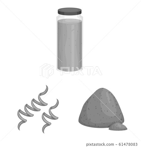 Vector design of plant and weed icon. Collection of plant and sea stock vector illustration. 61478083