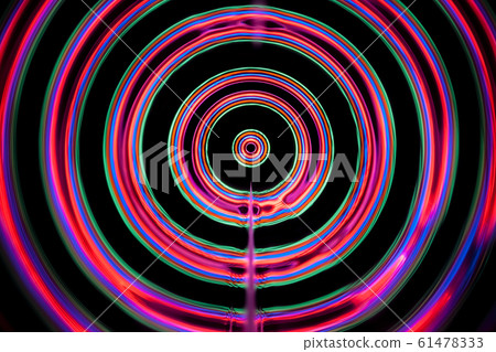 Sound waves in the dark in full color 61478333