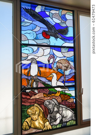 Church of San Cristobal stained glass Church of San Cristobal stained glass 61479473