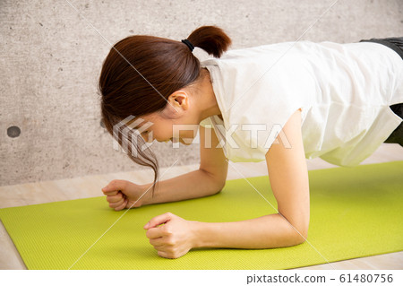 Woman in a gym Woman in a gym 61480756