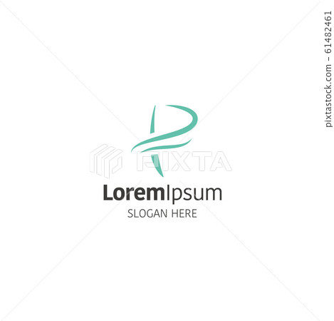 Logo design template Alphabet P Logo design template Alphabet P 61482461
