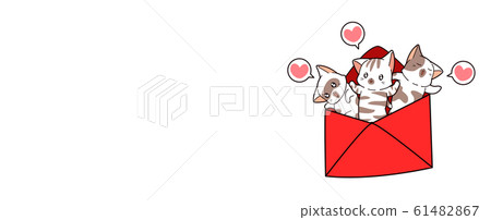 Banner cats inside love letter 61482867