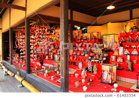 Hina dolls displayed in an old private house 61483354
