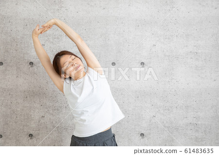 Women stretching Women stretching 61483635