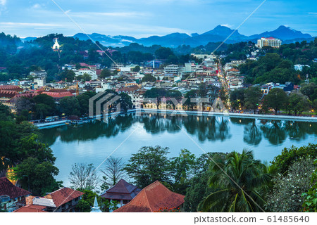 kandy, last capital of ancient sri lanka, by lake 61485640