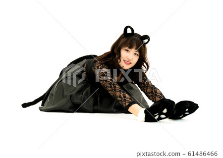 Women who play cat ears cosplay 61486466