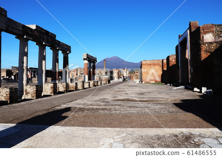 Pompeii and Vesuvius volcano Pompeii and Vesuvius volcano 61486555