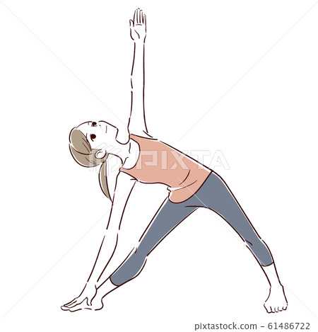 Illustration material: woman, yoga, pose Illustration material: woman, yoga, pose 61486722
