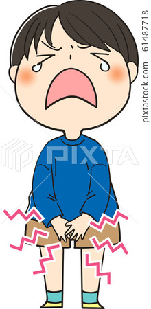 My crotch hurts (child) - Stock Illustration [61487718] - PIXTA