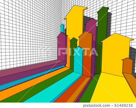 fast rising diagram arrows in abstrac business diagram   61489238