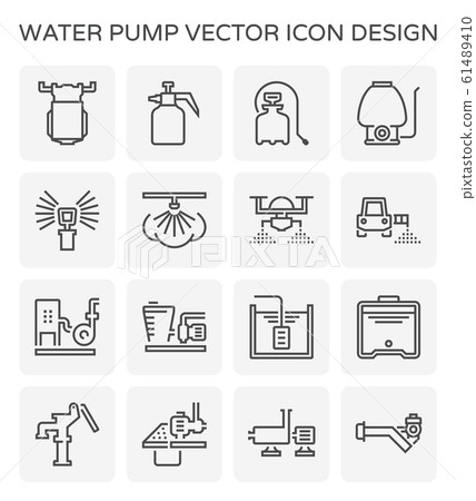 water pump icon 61489410