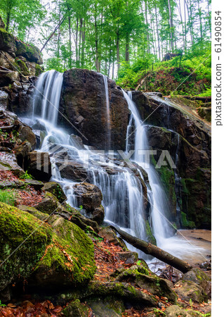 waterfall skakalo in the forests of transcarpathia 61490854