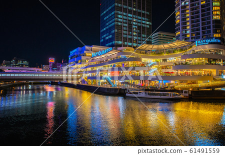 日本的橫濱都市風景我想要橫濱灣區等。 61491559