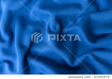 Blue fabric texture background. Textile cloth Blue fabric texture background. Textile cloth 61491679