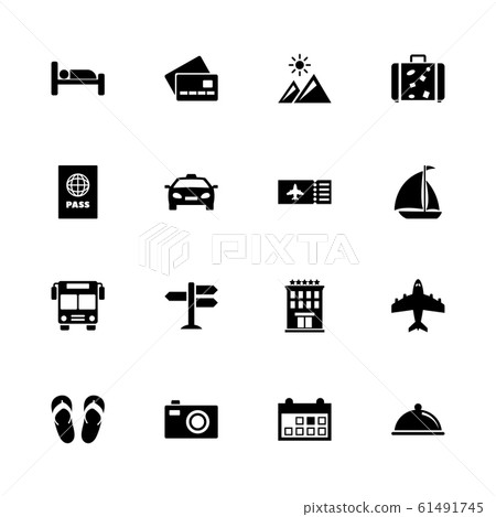 Travel - Flat Vector Icons 61491745