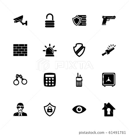 Security - Flat Vector Icons 61491781