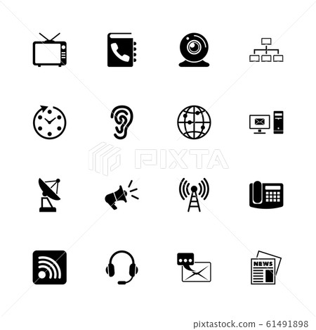 Communication - Flat Vector Icons - Stock Illustration [61491898] - PIXTA