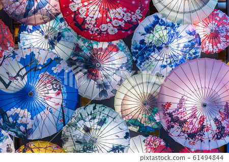 Chinese paper umbrella background, Chinese 61494844
