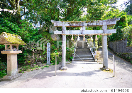 <Shimane Prefecture> Tamasakuyu Shrine - Torii gate at the entrance to the grounds <Shimane Prefecture> Tamasakuyu Shrine - Torii gate at the entrance to the grounds 61494998