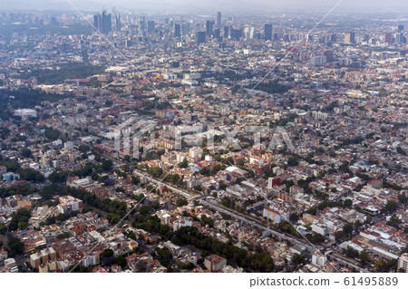 mexico city aerial view panorama 61495889