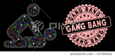 Mesh Sexual Pose with Flare Spots and Gang Bang Stamp Mesh Sexual Pose with Flare Spots and Gang Bang Stamp 61496882