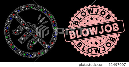 Mesh No Blowjob with Flash Spots and Blowjob Seal 61497007