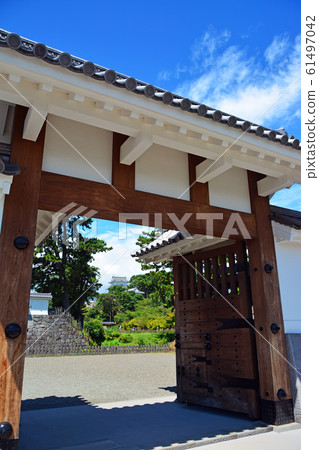 Beautiful pure white Odawara Castle Beautiful pure white Odawara Castle 61497042