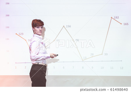 The lecturer explains the development of the market on the example of a graph 61498640