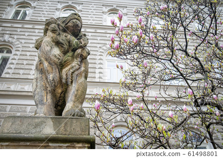 Monuments and streets in Olomouc, Czech Republic 61498801