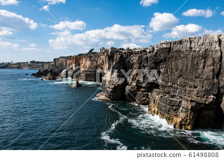 Beautiful aerial vibrant view of Boca Do Inferno, Beautiful aerial vibrant view of Boca Do Inferno, 61498808