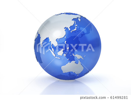 Earth globe stylized. Oceania view. 61499281