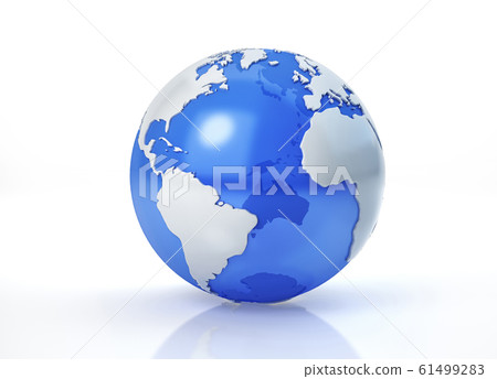 Earth globe stylized. Atlantic view. 61499283