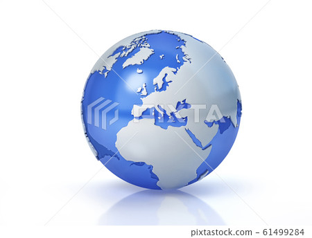 Earth globe stylized. Europe view. Earth globe stylized. Europe view. 61499284
