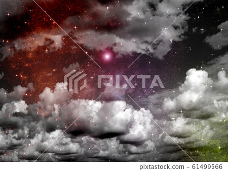 galaxy in a free space. 3D rendering galaxy in a free space. 3D rendering 61499566