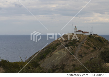 Lighthouse on the cape Emine in the early evening Lighthouse on the cape Emine in the early evening 61500558