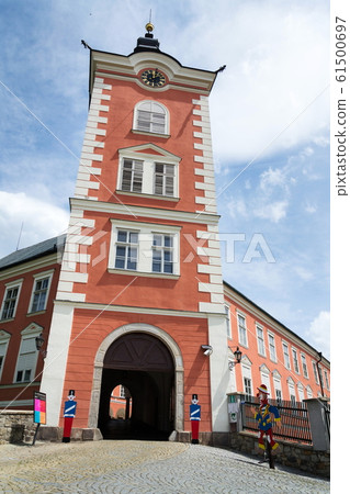 Chateau at Kamenice nad Lipou, Vysocina region, Pelhrimov district, Czech Republic, sunny summer day Chateau at Kamenice nad Lipou, Vysocina region, Pelhrimov district, Czech Republic, sunny summer day 61500697