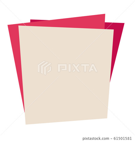 group of paper sheets on white background 61501581