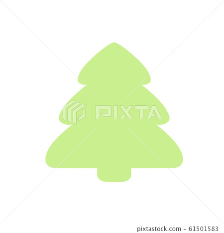 Green Christmas tree on white background vector... - Stock Illustration ...