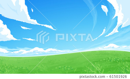 草甸背景illustration_sky_16:9 草甸背景illustration_sky_16:9 61501926